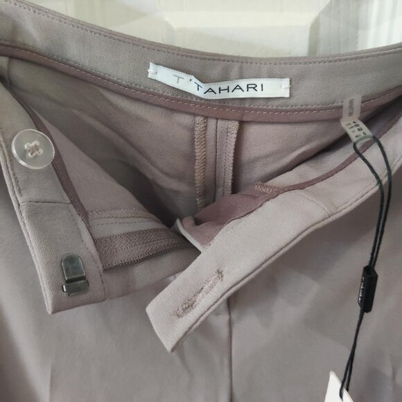 Tahari Women's Career Dress Pants Ecru Gray Polyester NWT Size 6 - Picture 5 of 6